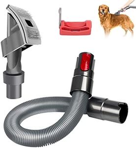 Cepillo Apirador Mascotas para Dyson, Peine Aspirador para Perros, Cepillos Pelo Medio/Largo de Perro con Manguera Flexible y Bloqueo de Gatillo, para Dyson V7 V8 V10 V11 V12 V15