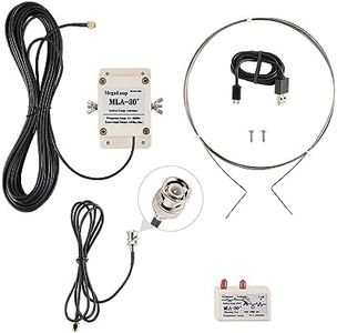 MLA-30+ Max Loop Active Receiving Antenna 0.5-30MHz Suitable for Medium and Shortwave Radio Low Noise Outdoor Waterproof (BNC Connector)
