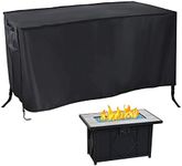 Fire Pit Cover Rectangular,Rilime Waterproof Firepit Covers Rectangular Gas Fire Table Cover (60" x 38"W x 24" H)