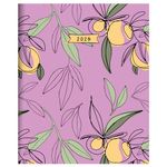 TF PUBLISHING 2025 Lemon and Lavender Large Monthly Planner - 2 Page Spreads - Large Calendar Grid and Planning Prompts - 12 Month Calendar for School and Work - Journal and Note Space - 9"x11"