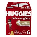 Diapers Size 6 - Huggies Little Snugglers Disposable Baby Diapers, 84ct, Mega Colossal Pack