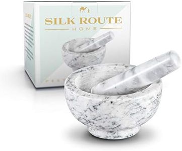 Silk Route Home Classic White Marble Pestle & Mortar