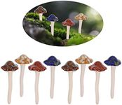 Nwvuop 8Pcs Ceramic Garden Mushroom