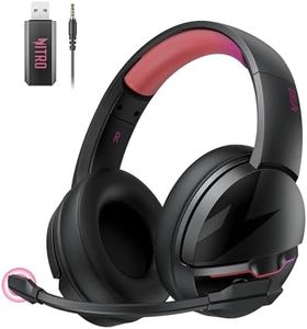 acer 2.4GHz Flex Wireless Gaming Headset | Non-Stop 100H Battery | Dynamic 50mm Drivers | Clear Voice Mic | Bluetooth5.3, 3.5mm | Gaming Headphones for PC, Meeting, Music, PS4 Headset& PS5 Headset