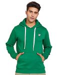 Amazon Brand - House & Shields Men's Cotton Blend Neck Hooded Regular Fit Sweatshirt (Aw19-Hss-21_College Green_Xl)