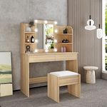 Luxsuite Dressing Table with Stool 