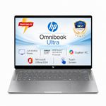 HP OmniBook Ultra Next-Gen AI (AMD Ryzen AI 9 HX 375, 32GB LPDDR5X, 1TB SSD) 400 Nits Anti-Glare 2.2K 14''/35.6cm Touchscreen, Win 11+M365 Basic(1yr)*/Office24, 9MP IR AI Camera, FPR, Silver, fd0009AU