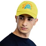 Chennai Super Kings CSK Official Merchandise Head Caps for Men Unisex Mens Caps Branded with Adjustable Strap in Summer for Men, Caps Men for All Sports Cricket Caps for Men, Sports Caps - Yellow