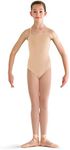 Bloch Dance Girls Pranay Adjustable Strap Camisole Leotard, Nude, Size 14