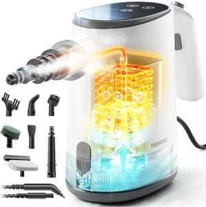 TEEVOGO Steam Cleaner for Home, 15s Instant Heat Handheld Steam Cleaner Upgraded 650ML Tank, Lightweight Portable Steamer for Cleaning Grout, Car, Couch, Furniture, Kitchen, Lockable, Refill Any Time
