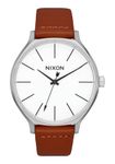 Nixon Watch Black Leather Strap