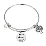 GMa Gift Mothers Day Grandma Grandmother Gift Best G-ma Ever Bracelet Gift For G-Ma Present (Best G-ma Ever Br CA)