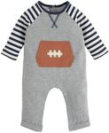 Mud Pie Baby Football Pocket Bodysuit; 3-6M