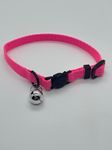 Simon's Cat Collars Safety Collar, with Bell, Break Away Safety Buckle, Snag Free, Soft, Durable and Fully Adjustable Size 7-11" (Pink)