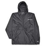 Champion Jacket Mens Big and Tall Hoodie Anorak Windbreaker Men Rain Jacket, Charcoal Grey, 5X Tall