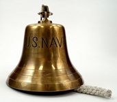 Nagina International Brass Us Navy Bell, Antique Finish