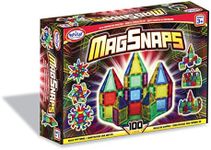 MagSnaps Magnetic Construction Set with 100 Pieces, STEM Learning Toy