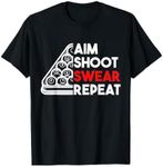 Billiard Pool Aim Shoot Swear Repeat T-Shirt