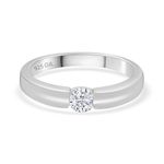 Ornate Jewels 925 Silver CZ American Diamond Engagement Ring for Women and Girls | With Certificate of Authenticity & 925 Stamp | Life-time Warranty*