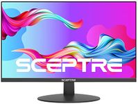 Sceptre IPS 24-Inch Business Computer Monitor 1080p 75Hz with HDMI VGA Build-in Speakers, E248W-FPT, Machine Black