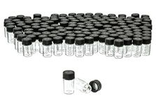 SE GB1 144-Piece Glass Vials (1-Inch, Outer Diameter: 9/16-Inch)