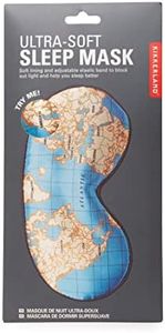Kikkerland Maps Ultra Soft Sleep Mask - Assorted