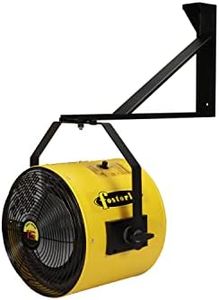 TPI YES-1520-3A Fostoria Heat Wave YES Series Wall/Ceiling Mount Salamander Heater, 15kW, 208V, 3PH, Electric Fuel Type, 42A, Yellow