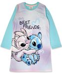 Disney Lilo & Stitch Girls Long Sleeved Nightie/Nightdress 13-14yrs Purple