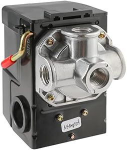 OAMCE Air Compressor Pressure Switch Replacement LF10-4H with 95-125 PSI Range and 20A Rating, 4-Port