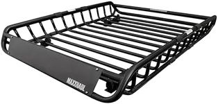 MAXXHAUL 70115 Universal Steel Roof Rack Car Top Cargo Carrier/Basket - 46" X 36" X 4-1/2" - 150 lb Capacity, Black