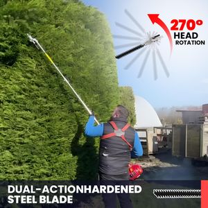 BU-KO 52cc Petrol Garden Multi Tool – 4-in-1 Trimmer & Brush Cutter