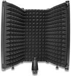 Portable Studio Acoustic Sound Shield - Mic Isolation Shield with Absorbing Foam for Microphone, Mic Reflection Filter for Home Voice Studio to Filter Vocal(3 Panels) YOUSHARES