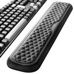 VAYDEER Keyboard Wrist Rest Pad Padded Memory Foam Hand Rest Support for Office, Computer, Laptop, Mac Typing and Wrist Pain Relief and Repair(17.32inch,Black)