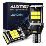 AUXITO 912 921 LED Bulb for Backup Light Reverse Lights High Power 2835 15-SMD Chipsets Error Free T15 906 922 W16W Bulbs, 6000K White (Upgraded, Pack of 2)