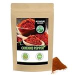 Cayenne pepper ground (250g, 8.8 oz), cayenne pepper powder, 100% natural, very hot, cayenne chili pepper gently dried and ground, without additives