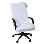 DRYHUG 100% Cotton Solid Luxury Soft Office Chair Towel, White