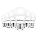 Scheinenda LED Refrigerator Light Bulb (6 Pack), 40W Equivalent, 120V A15 Fridge Bulbs 6W, 5000K Daylight 480 Lumens, E26 Medium Base, Freezer Home Lighting Bulbs, Non-dimmable