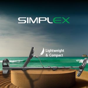 Nokta Simplex Lite Metal Detector – 9.5" Waterproof DD Coil, Underwater & Beach Modes