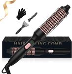 UKLISS Thermal Brush 32 mm,Heated Round Brush,3 in 1 Hot Hair Brush,Thermal Brush for Hair,Double Voltage Heated Hair Brush with 200°C,Lightweight Hot Brushes for Hair Styling- Comb,Curly,Straight