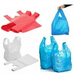 Eagle Plastic Carrier Bags Vest Style Shopping Polythene Supermarket Stalls Shops Size 13 * 19 * 24 (Blue, 1000)