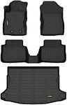 Binmotor-Floor Mats and Cargo Liner for 2024 2025 Subaru Crosstrek/Subaru Impreza, All Weather Car Mats for 2024 Crosstrek Cargo Mat, TPE Waterproof Car Mats for Subaru Crosstrek Accessories -Black