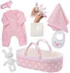 Adora Adoption Baby Essentials It's A Girl 16 Girl Clothing Toy Gift Set for 3 Year Old Kids & Up, 8 Piece, Pink