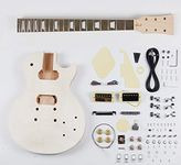 Leo Jaymz DIY Single Cut lp Electric Guitar Kits with Mahogany Body and Neck - Rosewood Fingerboard and All Components Included