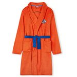 Dragon Ball Z Dressing Gown for Boys Teens, Fluffy Dressing Gown Anime Merch (Orange, 13-14 Years)