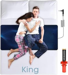Grounding Mat for Bed King Size (27''x78') Earth Connected Grounding Bed Mat for Improve Sleep, Pain Relief & Energy Boost,Grounding pad for Bed Includes Cord (15ft), Test Pen & Manual (Black)