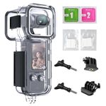 Waterproof Housing Case for DJI Osmo Pocket 3, Touchscreen Underwater Diving Protective Shell Waterproof up to 50m/164/ft with Helmet Bracket & 1/4 Bracket Accessories