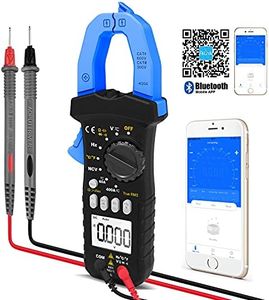 Digital Clamp Meter, HOLDPEAK 7200-APP AC/DC Amp Clamp Meter 6000 Counts Auto-Ranging Bluetooth Multimeter for Volt, Amps, Ohm, Temp, Frequency, TRMS Clamp Meter Multimeter for Home, Circuit Detection