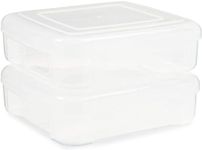 Stackable Plastic Craft Storage Containers for Origami Paper (2 Pack)