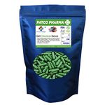 Patco Pharmaceuticals - Size 2 Green-Green Empty Vegetarian Pill Capsule -Free/Halal Certified | DIY Powder Filling (Pack of 250 Pcs)