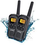 Oricom UHF2500 2 Watt Waterproof Handheld UHF CB Radio Twin Pack - Waterproof Rating IPX7, Floats flashes, 80 Channels, CTCSS DCS sub codes, Backlit Display, Duplex, Dual watch, Channel busy indicator